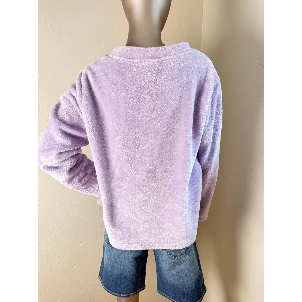 Disney Jack Skellington Purple Plush Fleece Pajama Top. Warm & Cozy. Size M - Picture 6 of 6